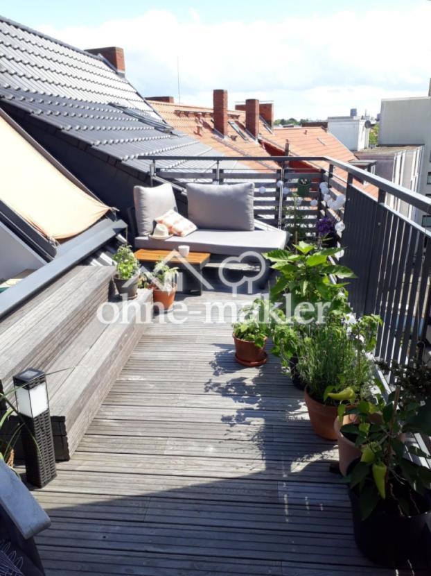 Dachterasse mit Bepflanzung