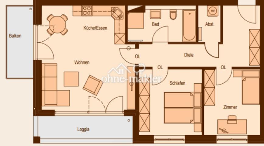 Grundriss Wohnung "34"