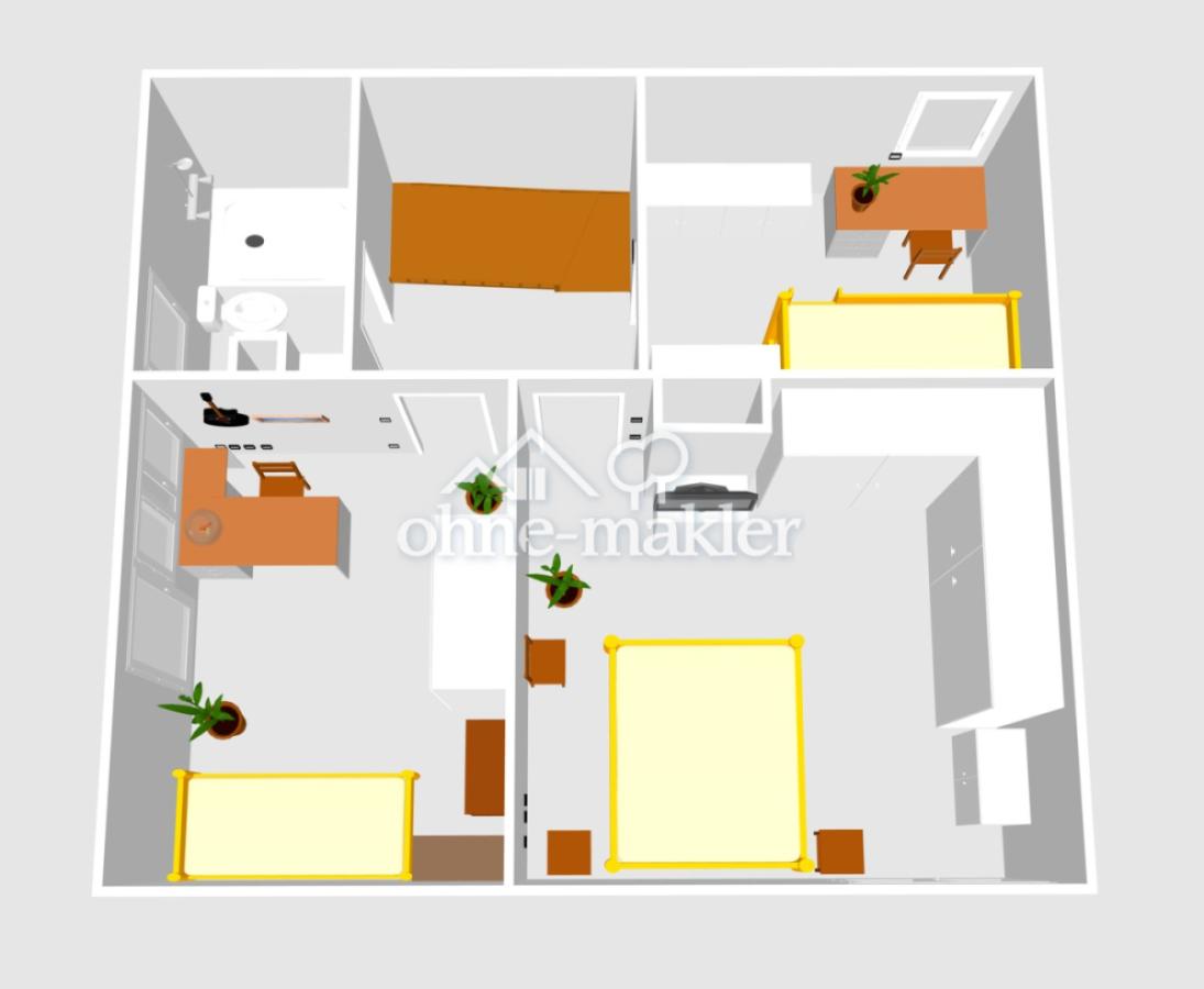 3D‑Grundriss OG (möbliert)