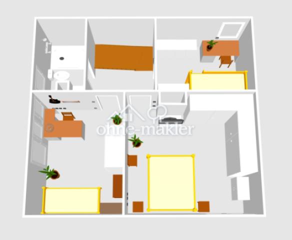 3D‑Grundriss OG (möbliert)