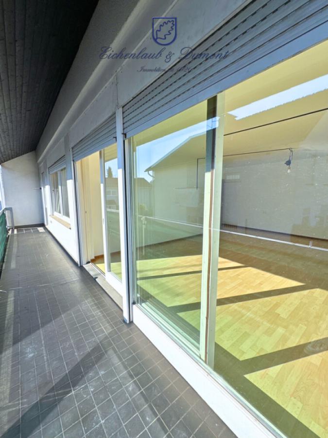 Balkon mit Schiebetüren