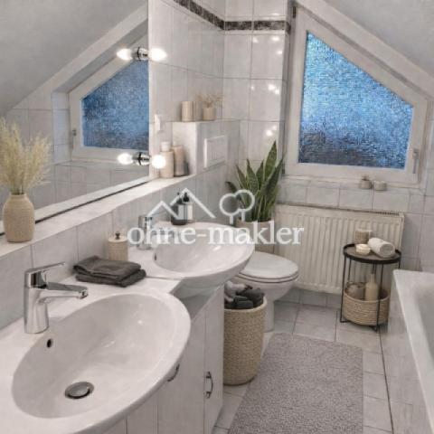 Badezimmer mit 2 Waschbecken