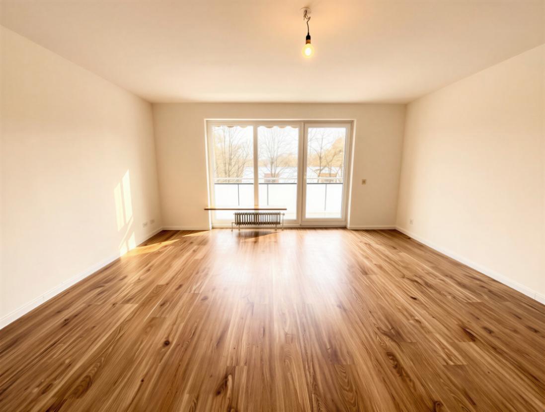 Helles Wohnzimmer mit Balkon