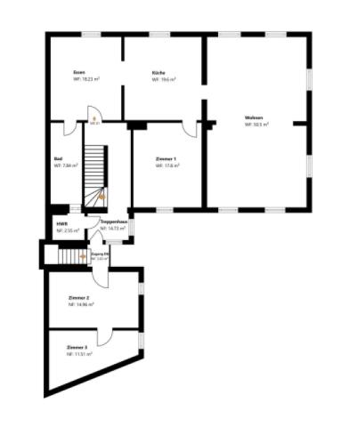 Grundriss Skizze 1.OG