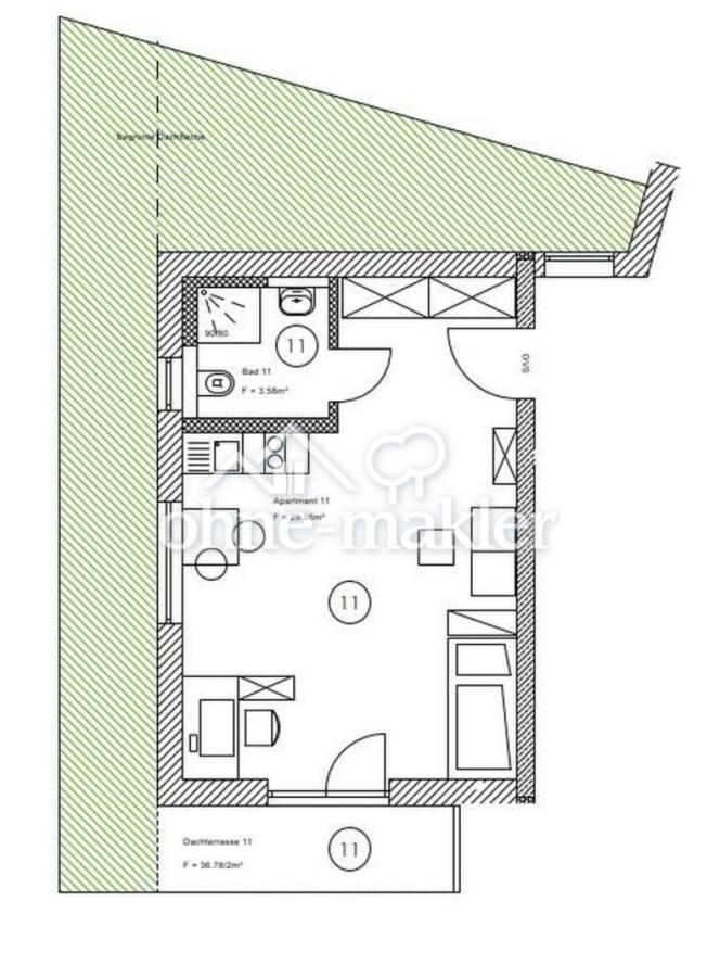 Grundriss Wohnung Nr. 11