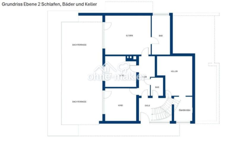 Grundriss Ebene 2 - Schlafz.