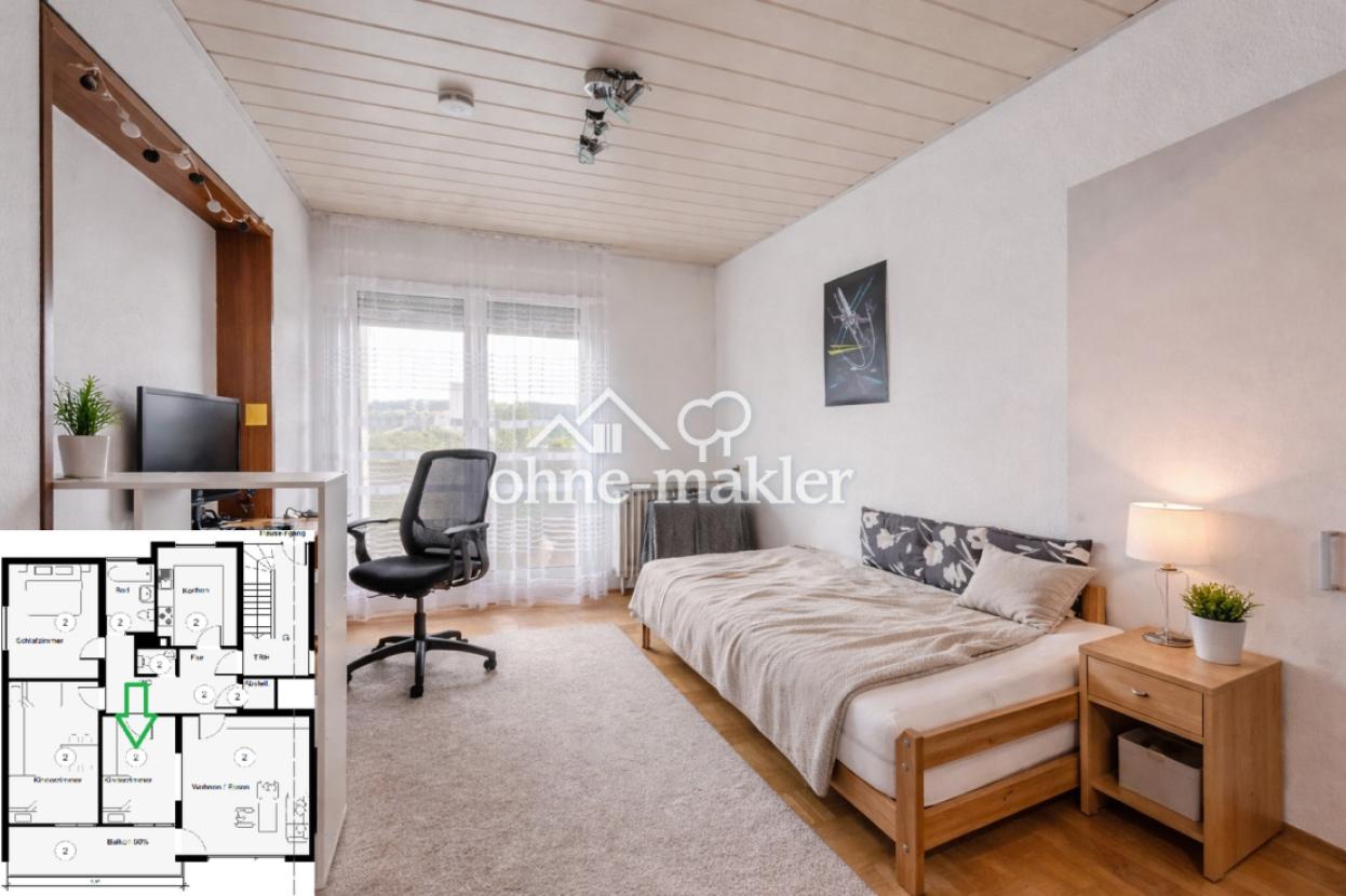 Helles Kinderzimmer 1 + Balkon