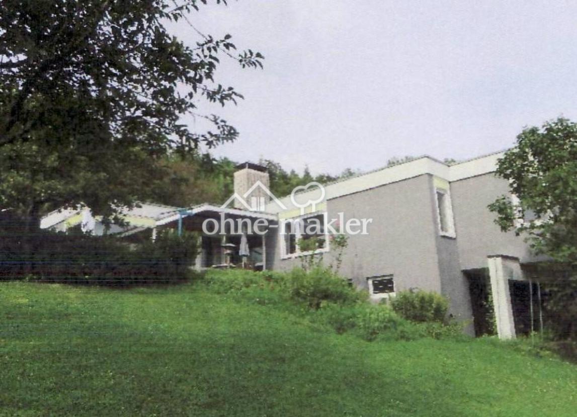 Blick vom Garten aufs Haus