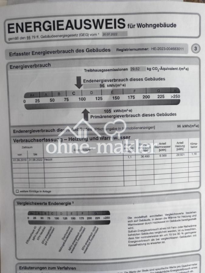 Energie-Verbrauchsausweis