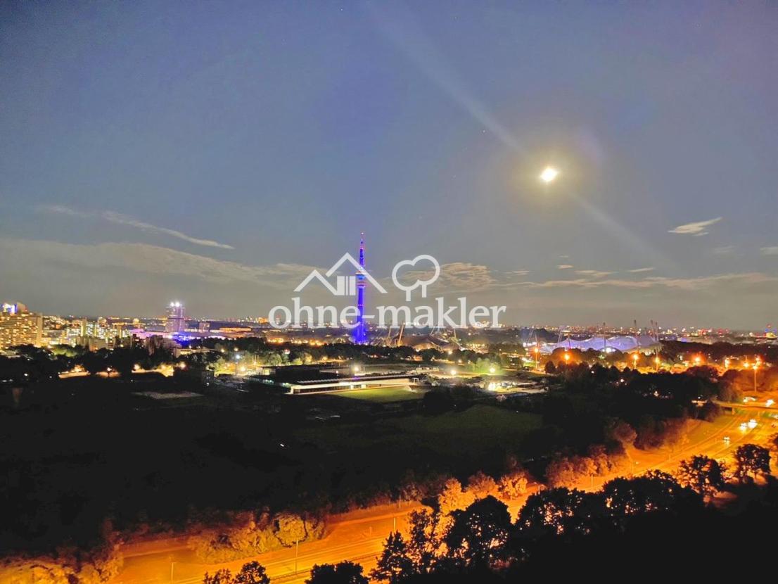 Blick aus dem Penthouse Nacht