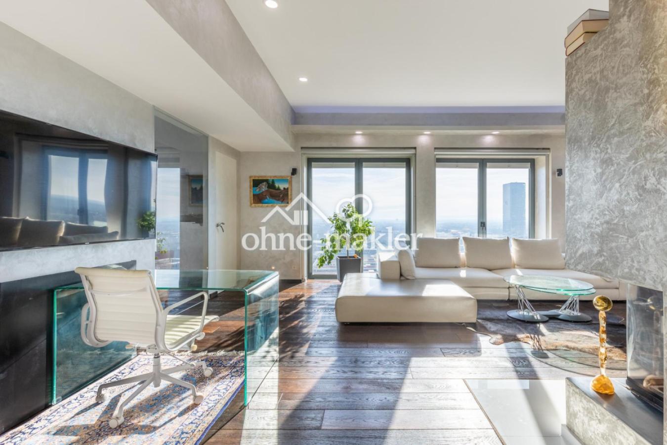 Officebereich im Wohnzimmer