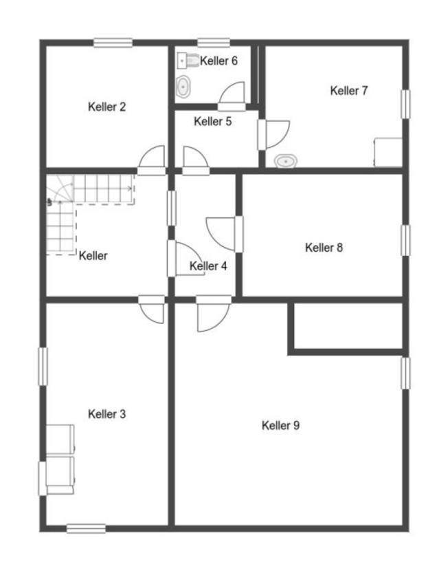 Grundriss Skizze Keller