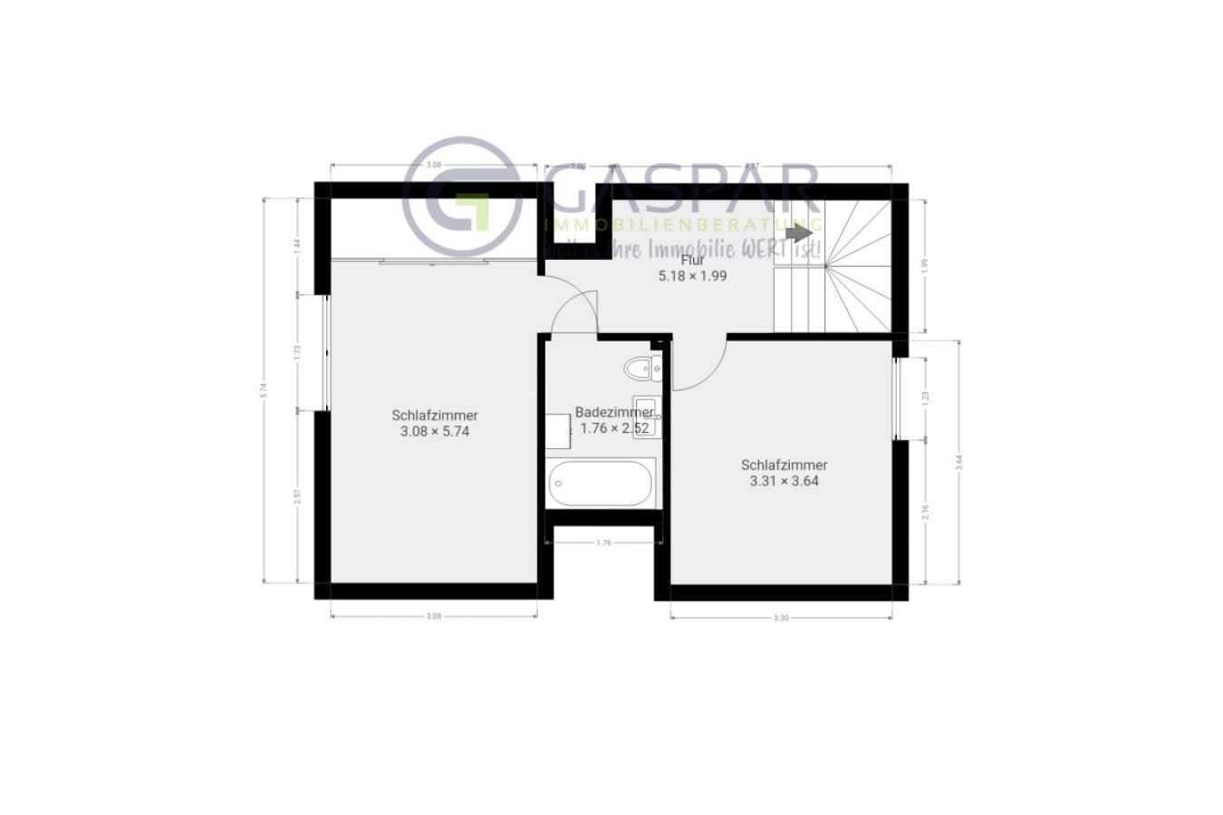 Grundriss Obergeschoss