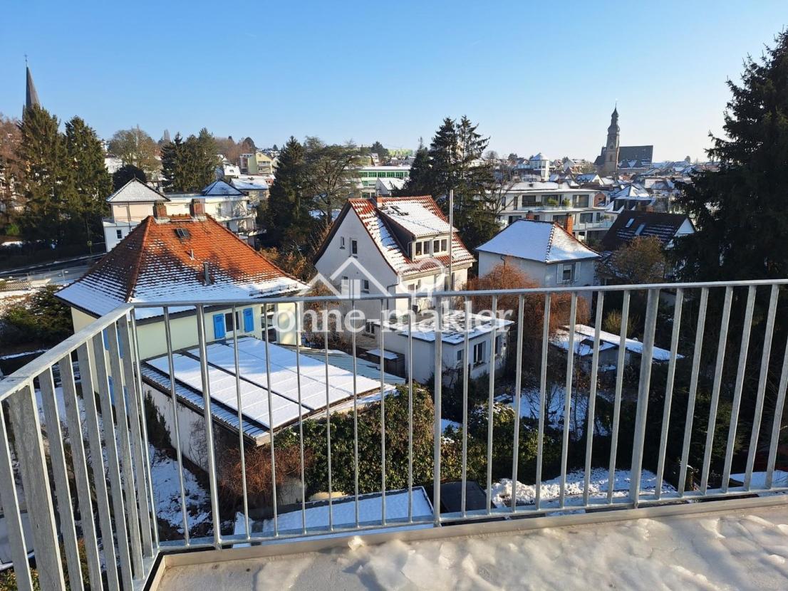 Blick vom Balkon