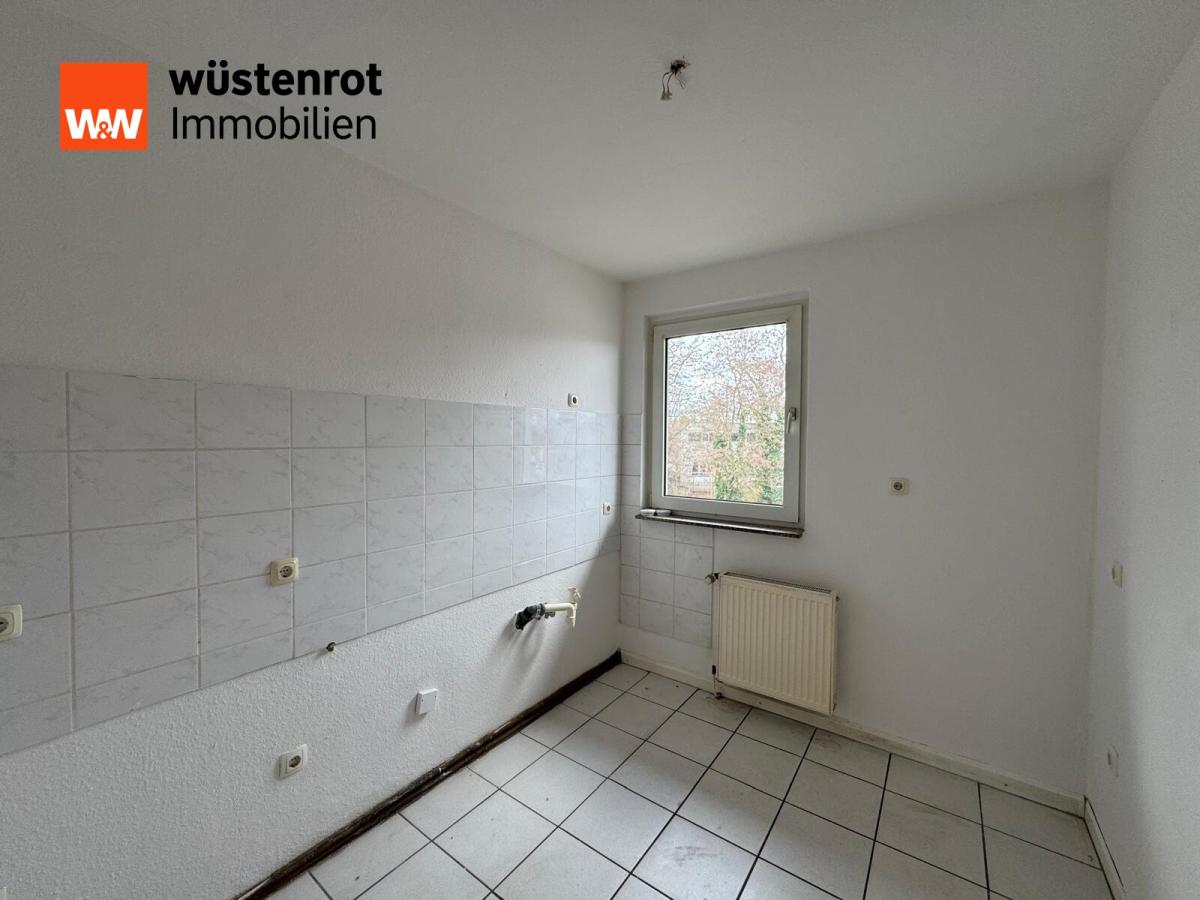 Küche mit Platz zum Sitzen