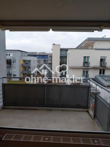 Blick von Balkon auf Pflegehei