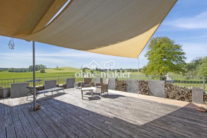 Holzterasse nach Süden