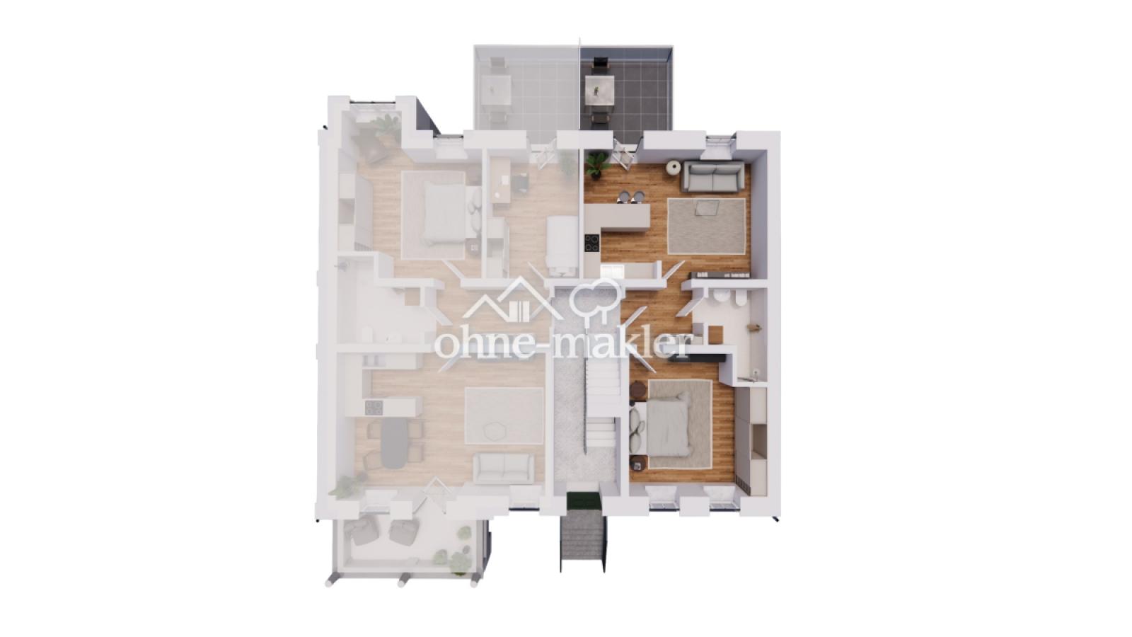 Grundriss 2-Zimmer-Wohnung