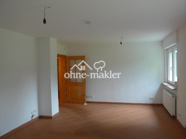 großer Raum mit Gartenausgang