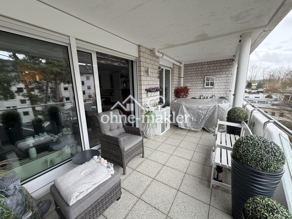 schön-großer Südwest-Balkon