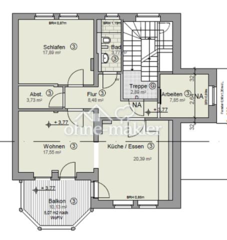 Grundriss Obergeschoss