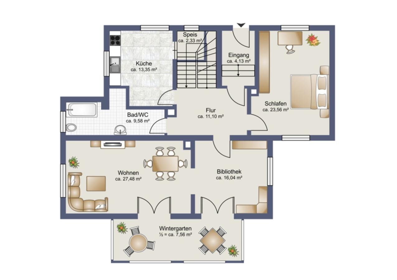 Grundriss Erdgeschoss