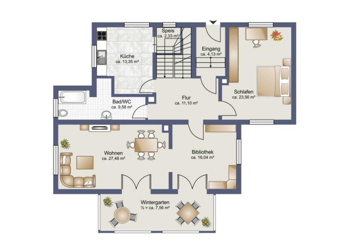 Grundriss Erdgeschoss