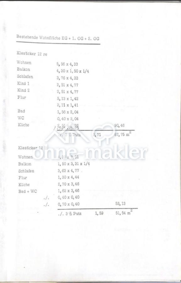 Wohnflächenberechnung