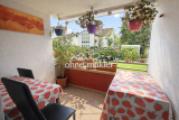 Loggia mit Gartenblick