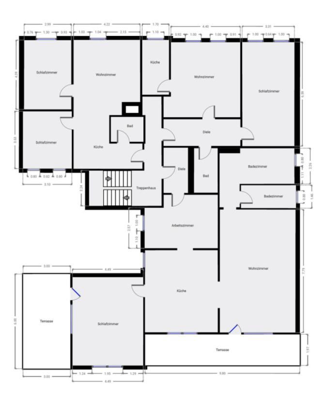 Grundriss Skizze 1.OG