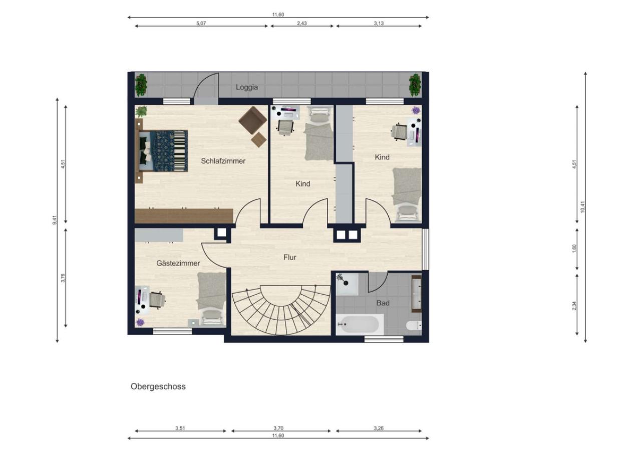 Grundriss Obergschoss