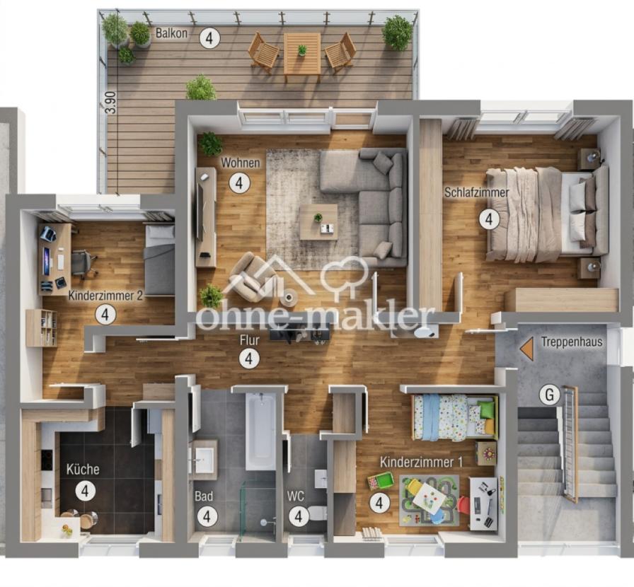 3D-Grundriss