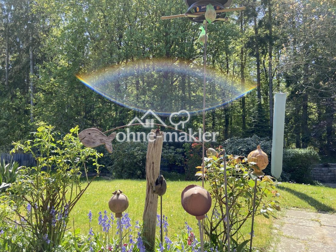 Garten und Waldblick