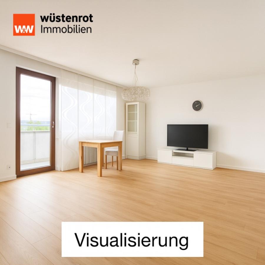 Visualisierung Wohnzimmer nach Sanierung