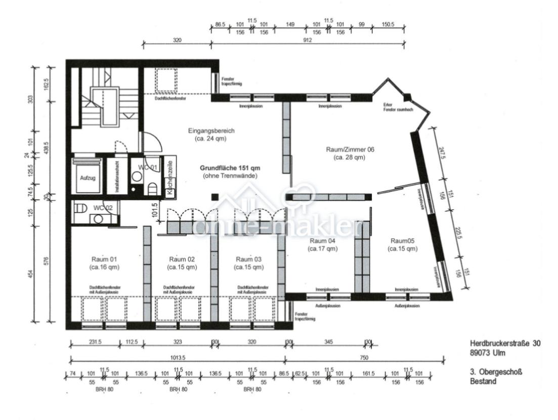 Grundriss Bestand