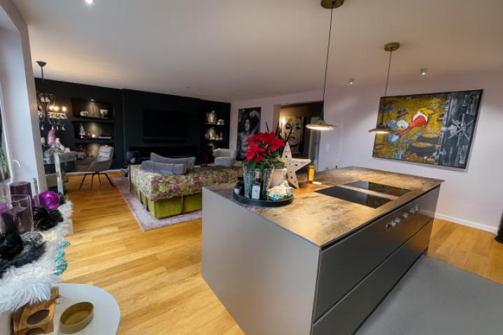 Blick in das Wohnzimmer