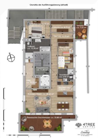 Grundriss Staffelgeschoss (aktuell)