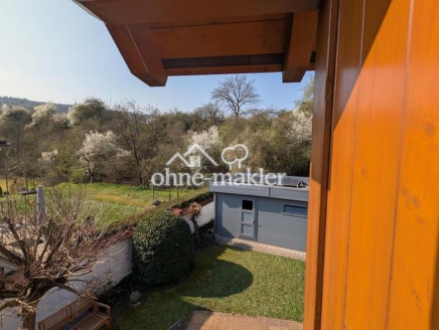 Blick vom Balkon in die Natur