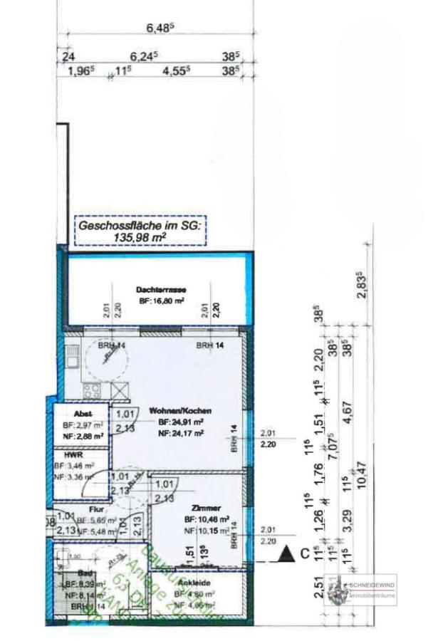 Penthouse rechts, WHG 8