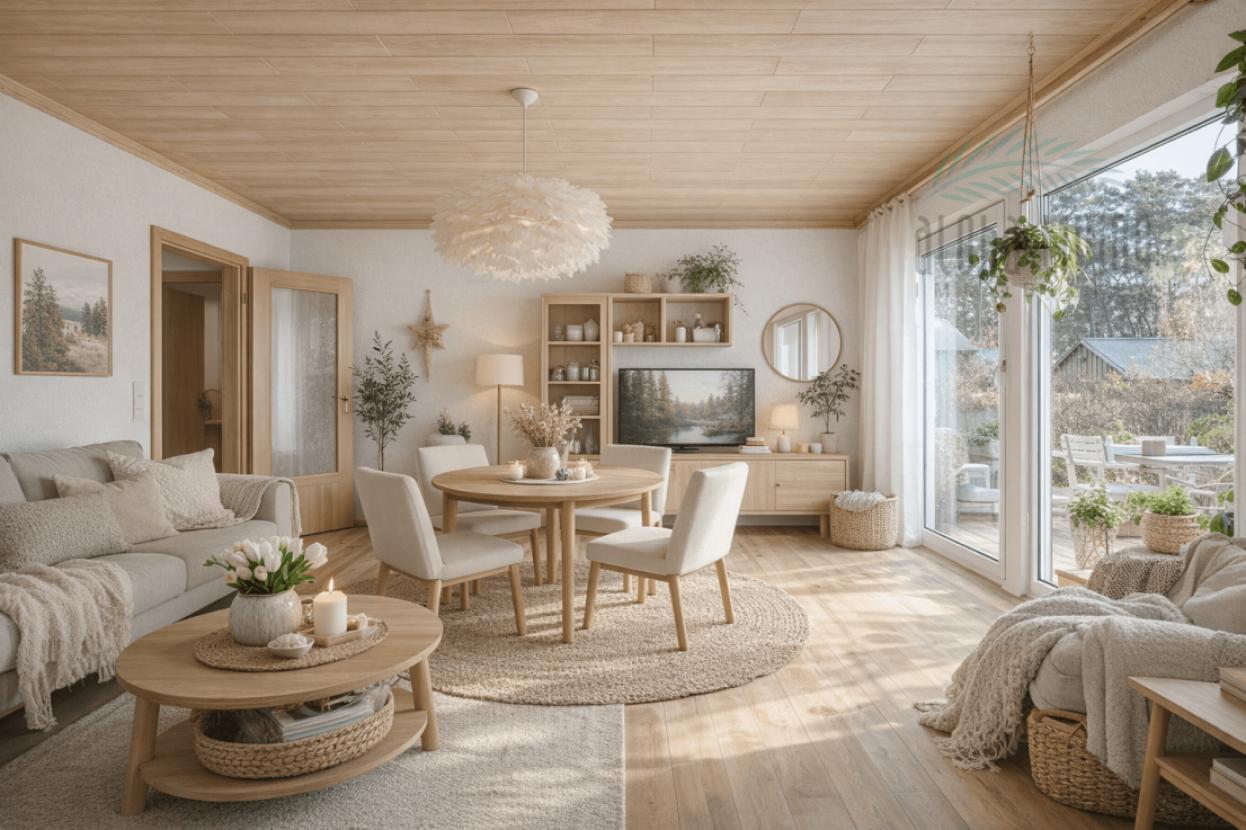 Visualisierung Wohnzimmer (EG)