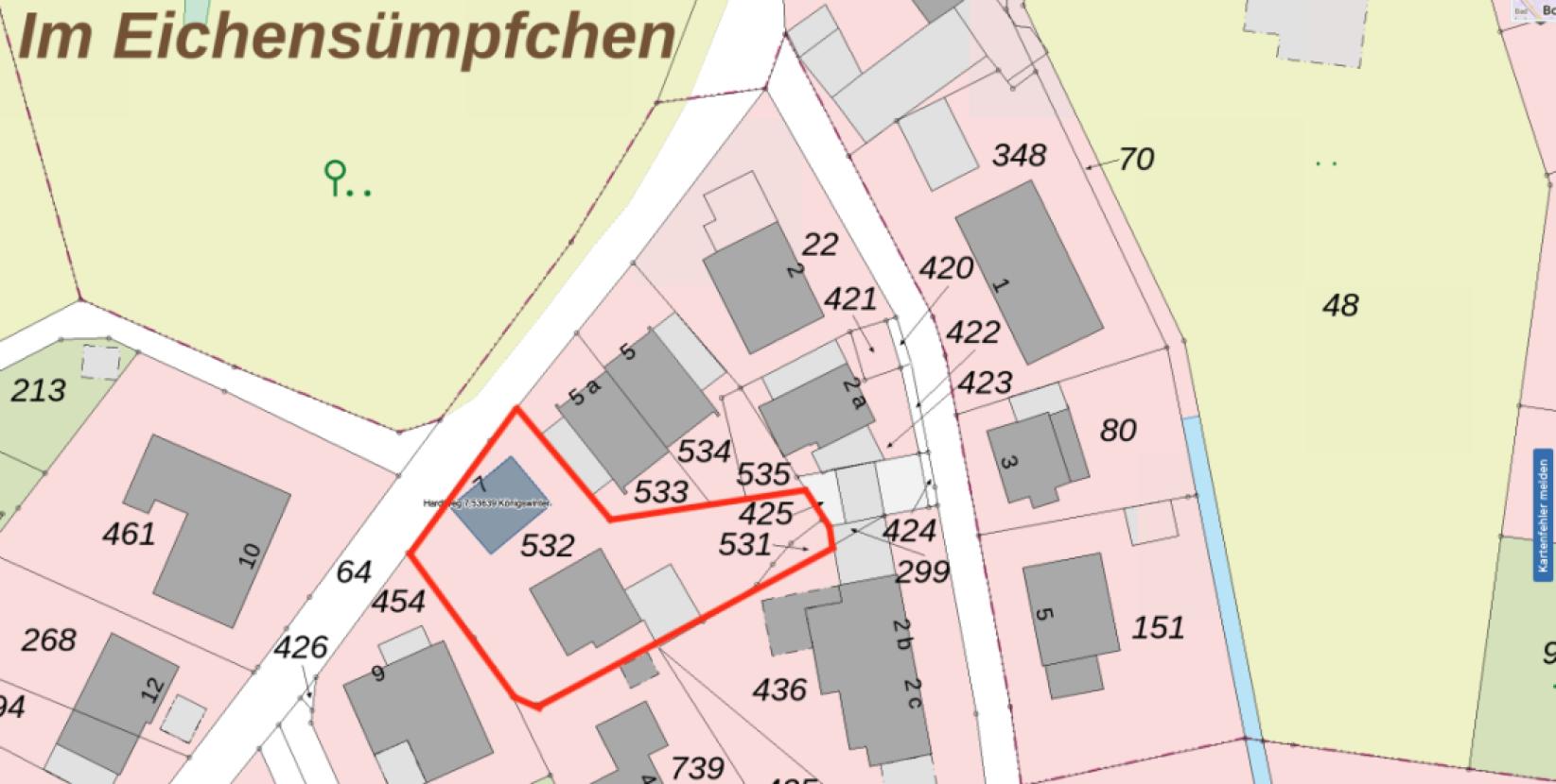 Ausschnitt Lageplan