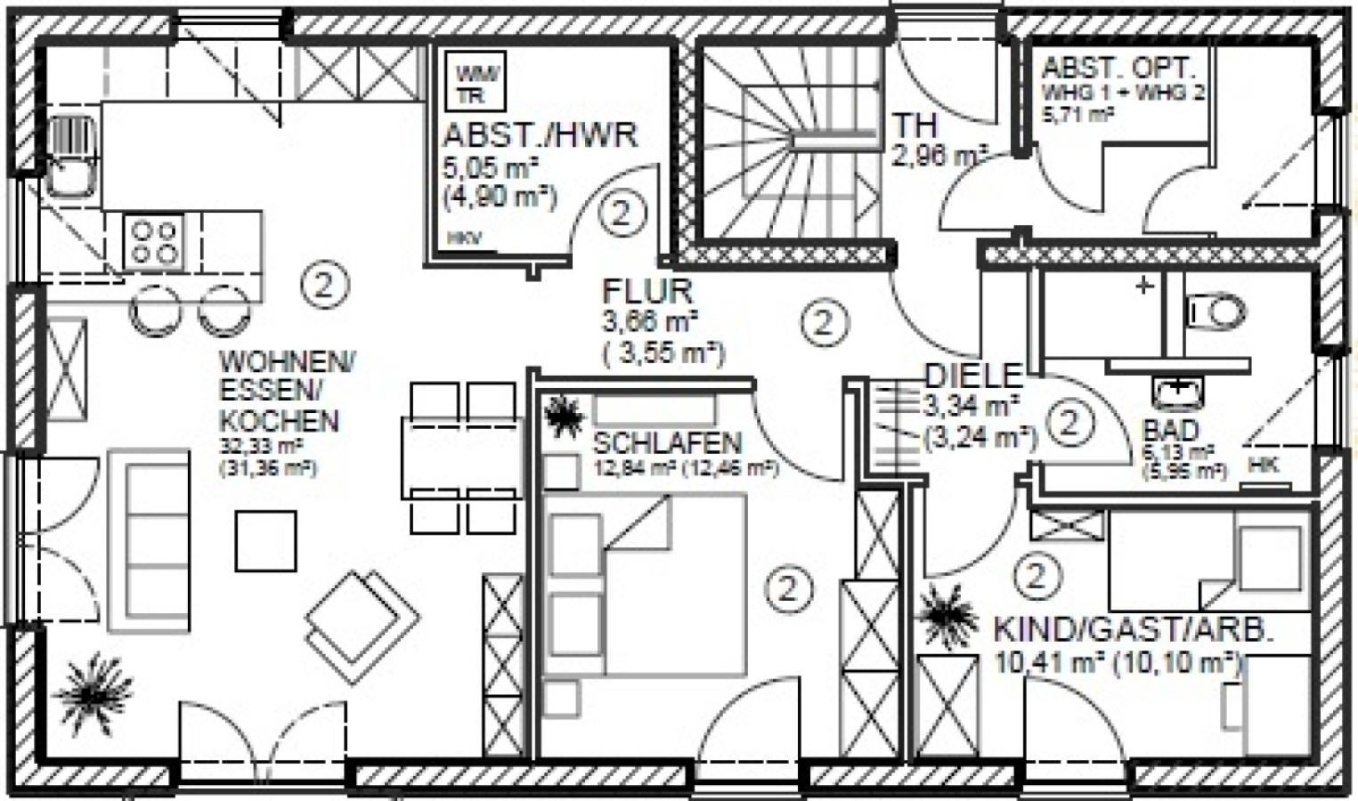 Grundriss DG Haus 1