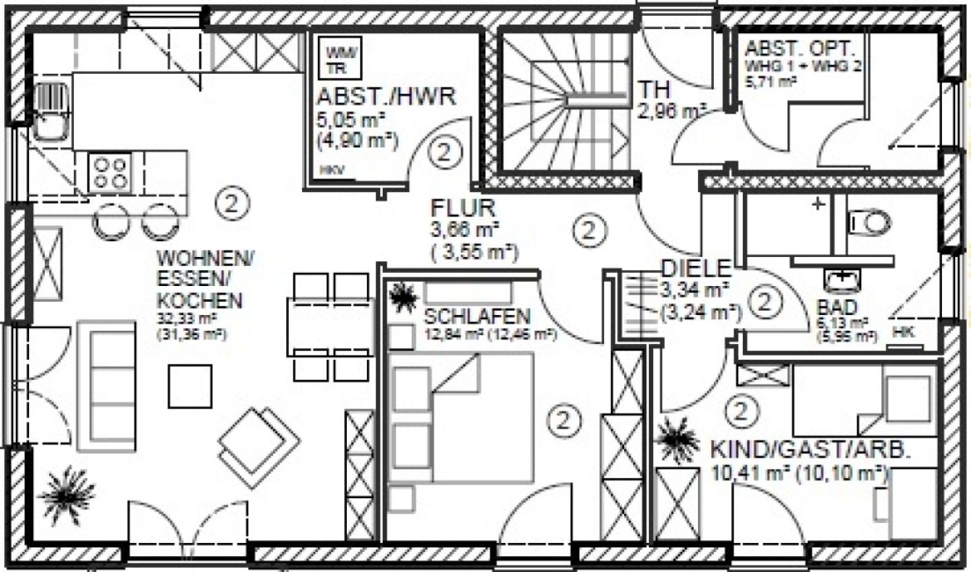 Grundriss DG Haus 1