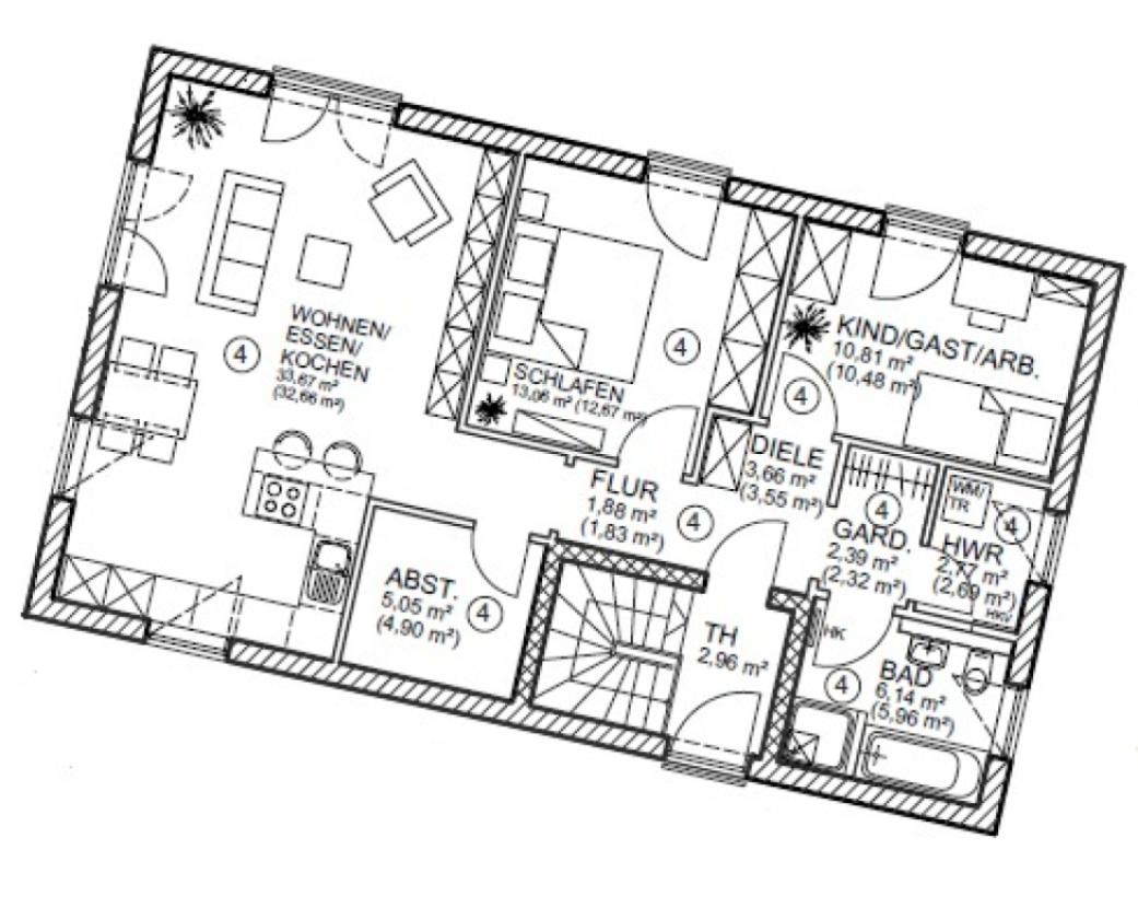 Grundriss DG Haus 2