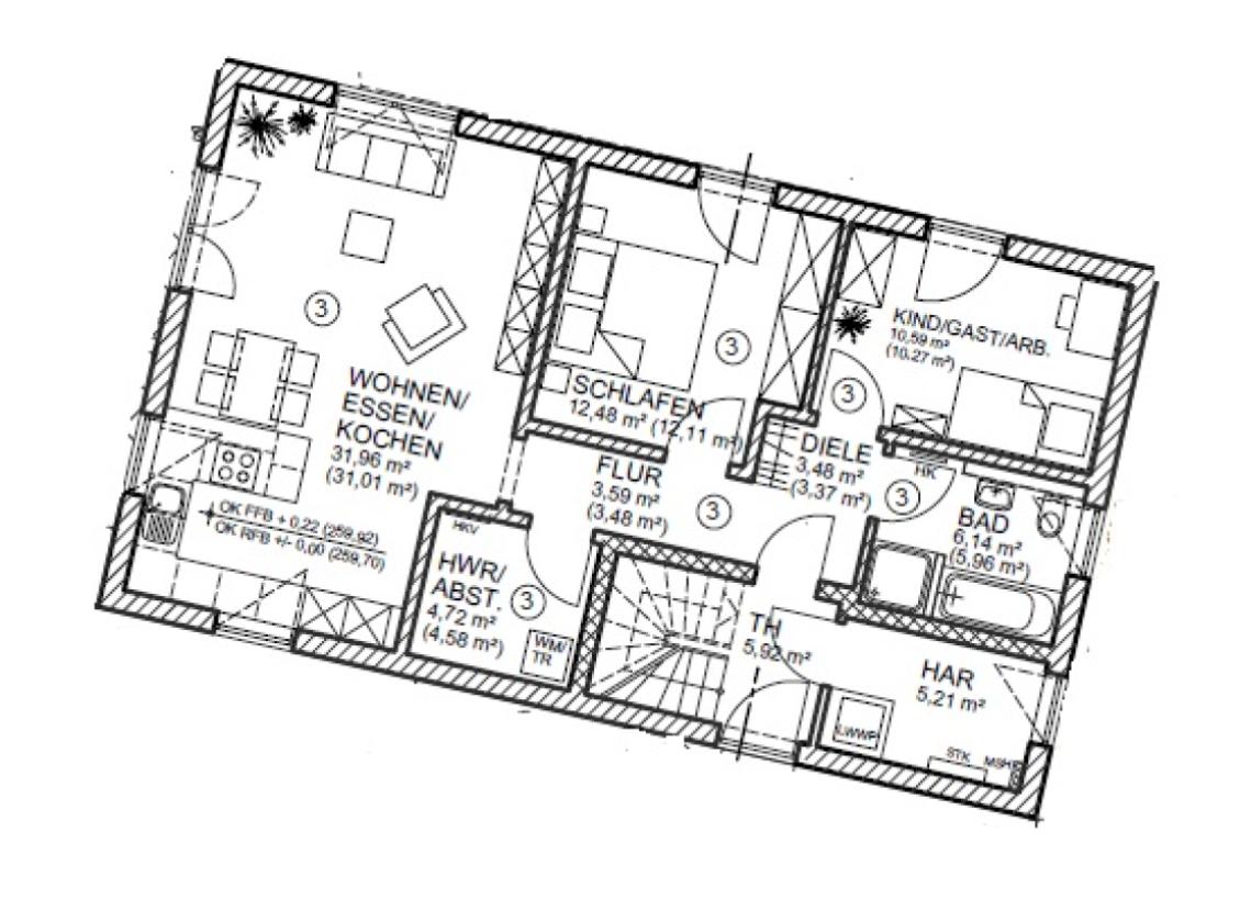 Grundriss EG Haus 2
