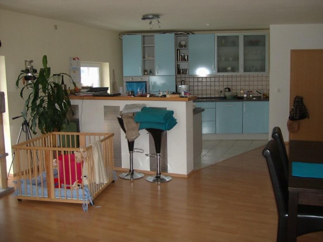 große Wohnung offene Küche