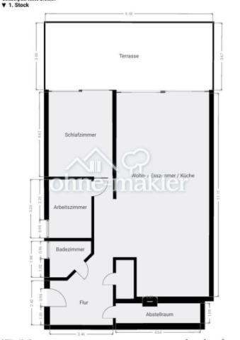 Grundriss Terrassenwohnung