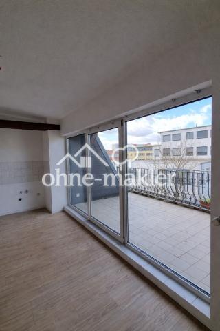 Offene Küche mit Terrasse
