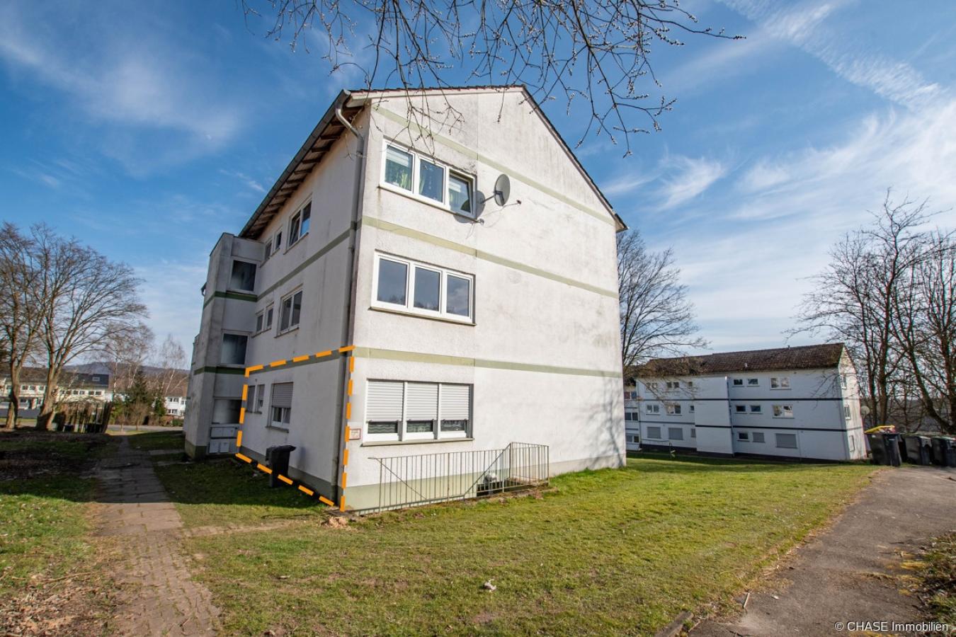 Eck-Ansicht Wohngebäude