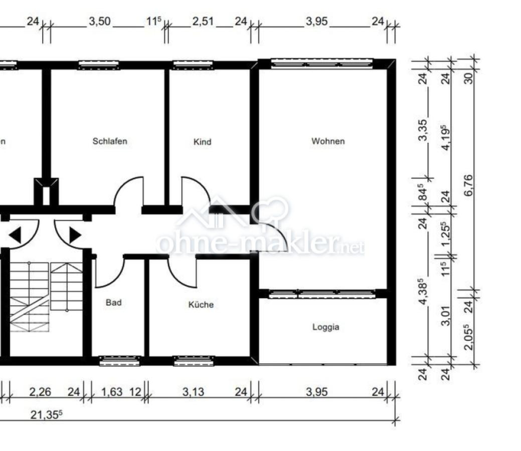 Grundriss der Wohnung